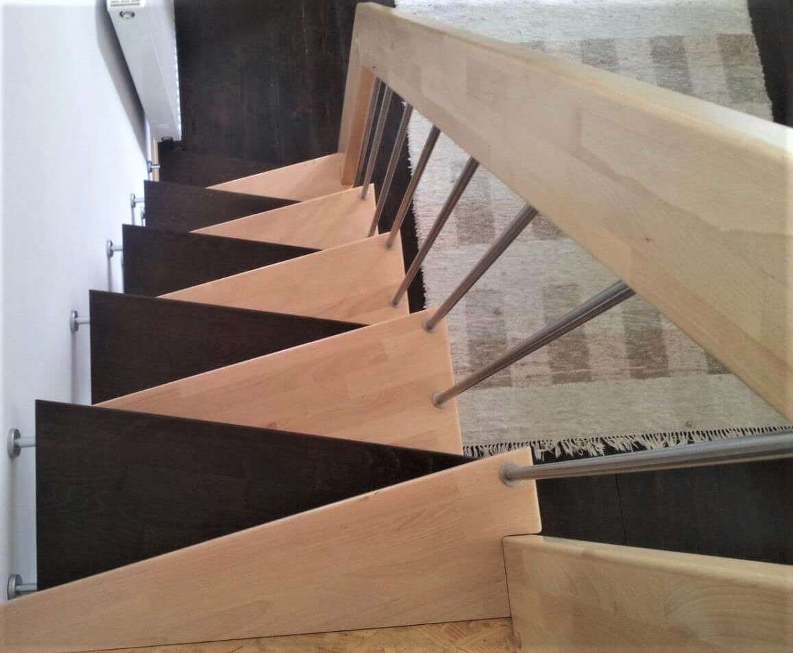 Лестница гусиный шаг